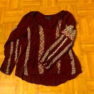 American Eagle Boho Style Blouse